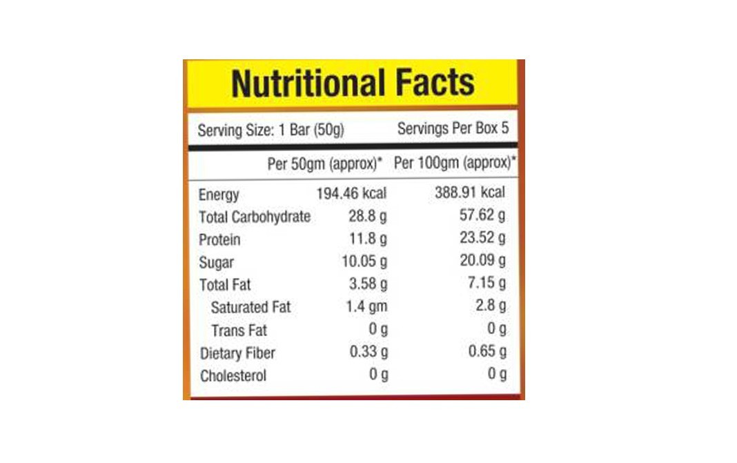 NourishVitals Granola Snack Bar Chia, Flax Fruit Mix   Box  250 grams